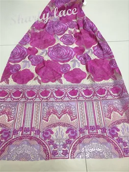 

2020 New Evening Dress / Party / Skirt Lace Fabric High-end Fine Line Embroidery Big Flower French Net Gauze Lace Noble Luxury