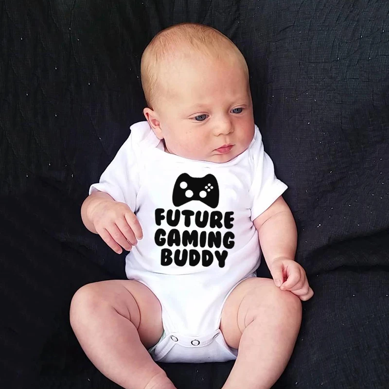 Future Gaming friend Newborn Baby Boys Girls Funny pagliaccetto