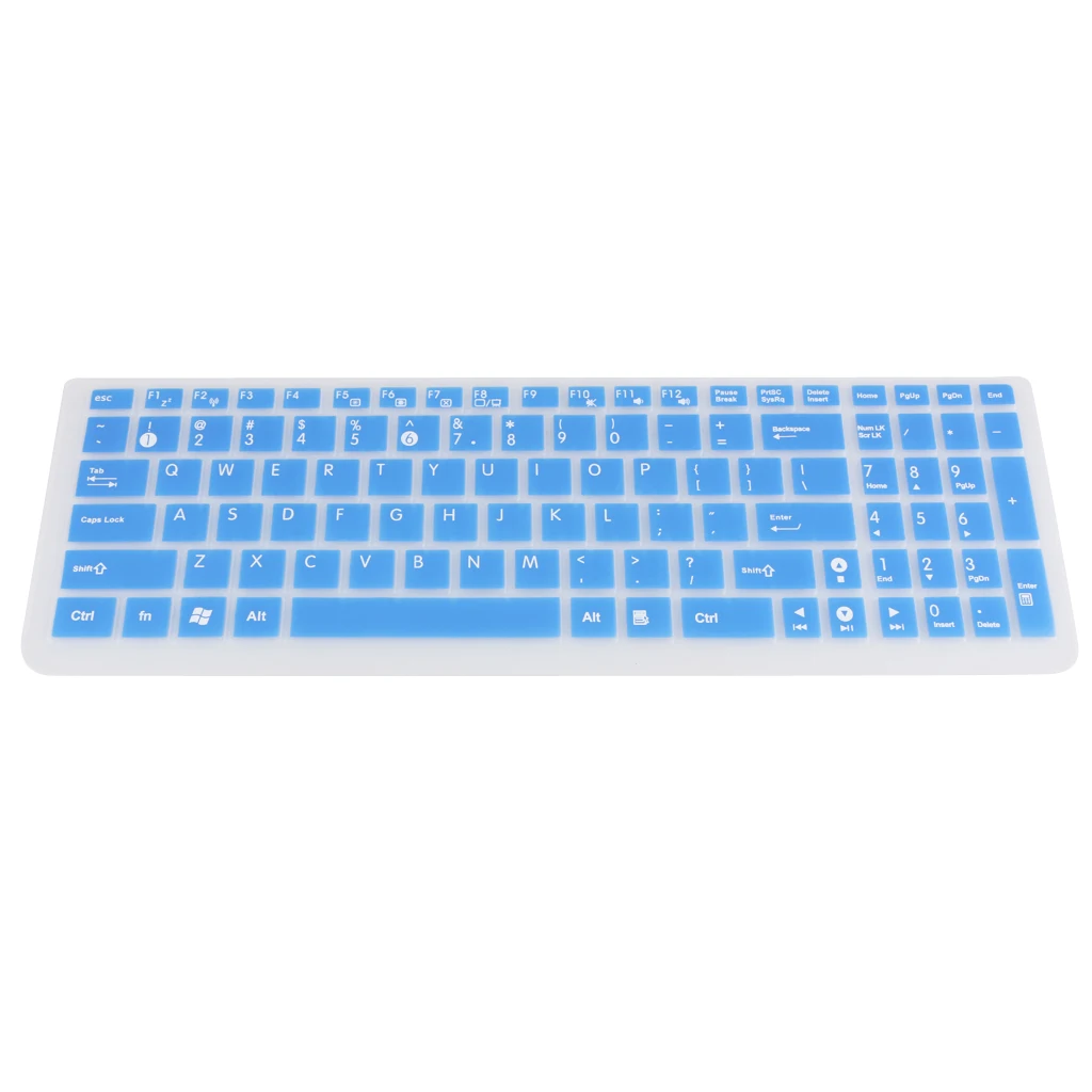 Waterproof Dustproof Keyboard Cover Protective Keypad Skin Film for Asus Laptop Rubber Keyboard Protective Cover Skin-Green