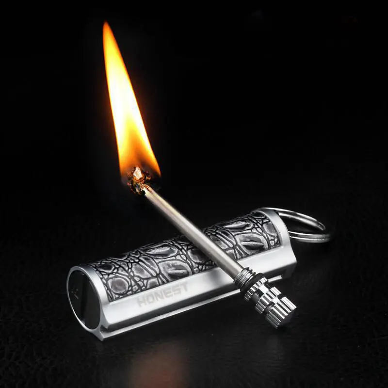 

Kerosene Lighter Metal Lighters key Ring Portable Ten thousand Times Matches Oil Lighter Cigarette Lighter Petrol Lighters