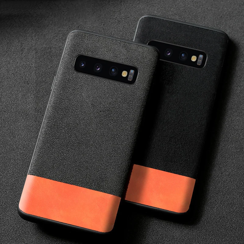 

Phone Case For Samsung S7 S8 S9 S10 Plus A30 A40 A50 A70 Note 8 9 10 Case Suede Stitching Soft funda For A5 A7 A8 J5 J6 J7 2018