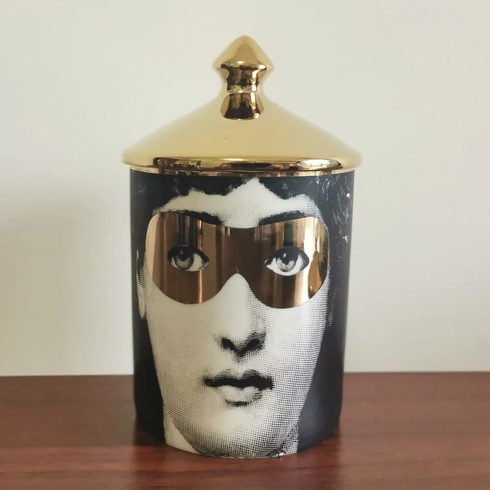Fornasetti тарелка для хранения ювелирных изделий посуда с узорами прямоугольный поднос подсвечник банка канделябры украшение дома - Цвет: 12