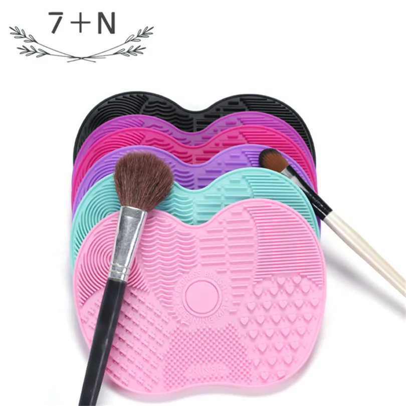 

1PC Silicone Makeup brush cleaner Pad Make Up Washing Brush Gel Cleaning Mat Hand Tool Foundation Makeup Brush Scrubber Board