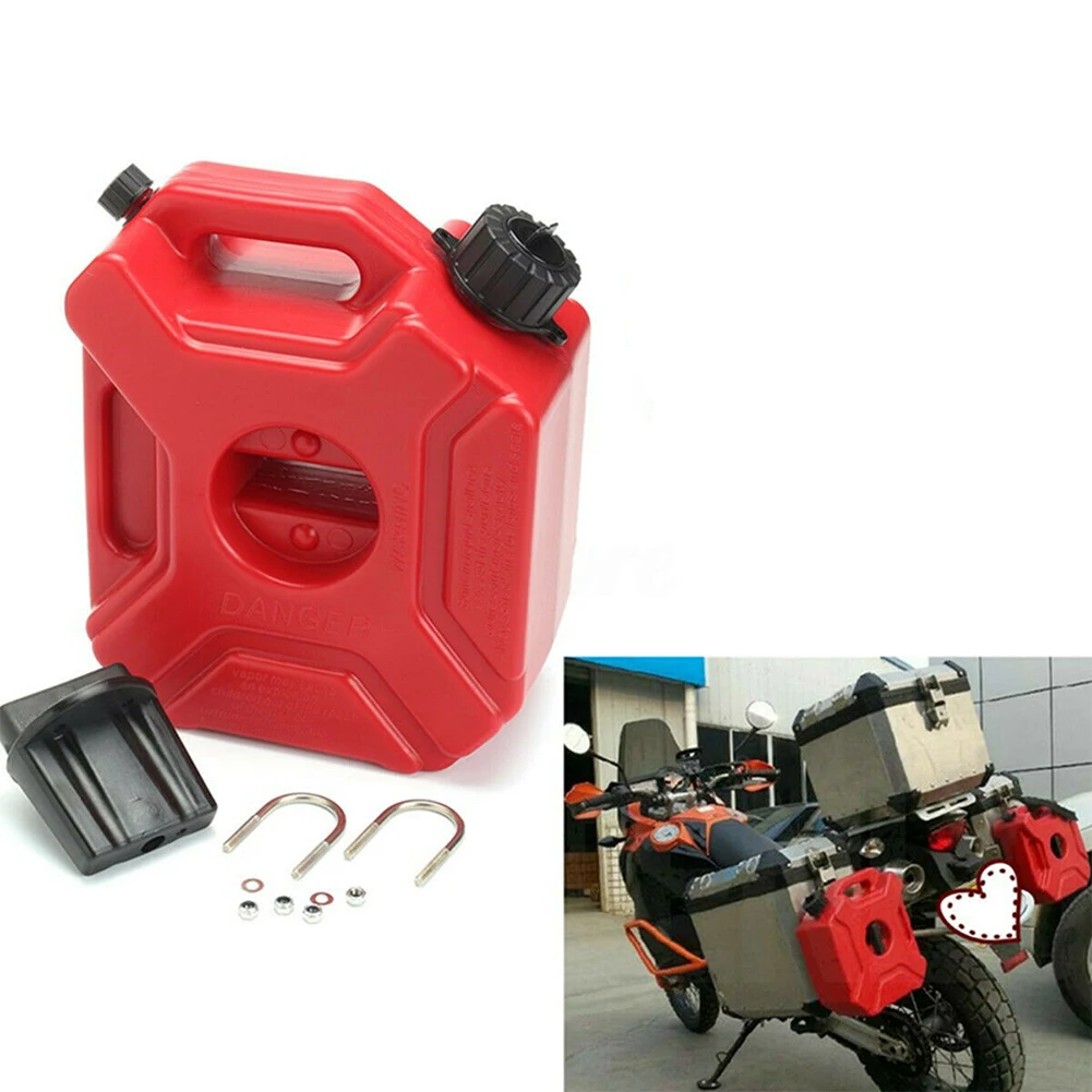 ATV автомобиль 3L Красный Портативный Бензиновый Пластиковый мотоцикл Jerry Can топливный бак газовый контейнер с креплением резервного копирования UTV антистатический