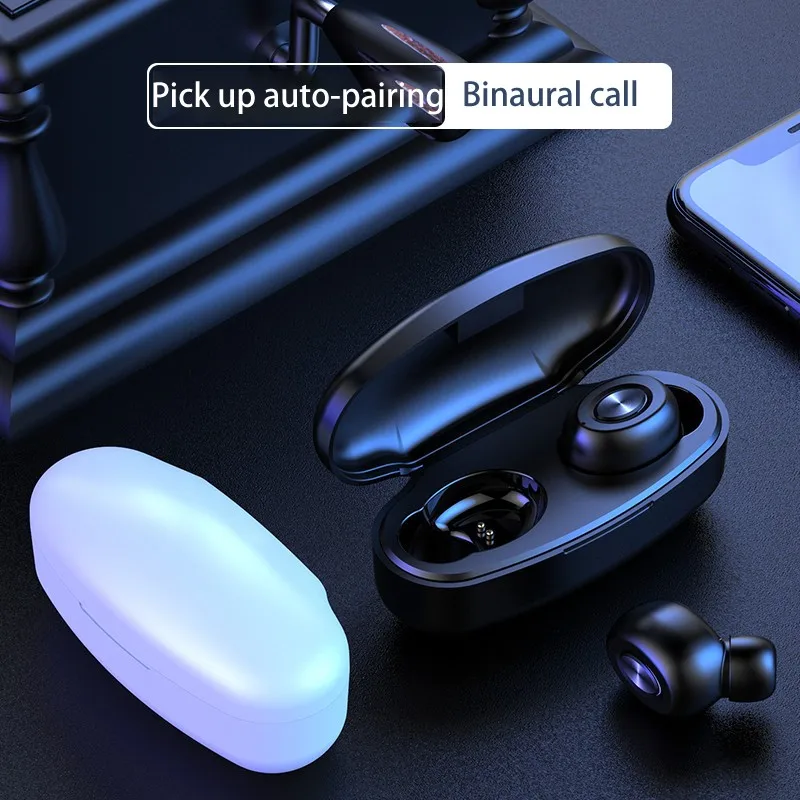 Bluetooth наушники TWS, беспроводные наушники Blutooth 5,0, наушники с громкой связью, спортивные наушники, игровая гарнитура, телефон