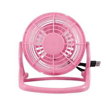 

Mini fan Portable USB Desk Computer PC Laptop Silent Color: pink