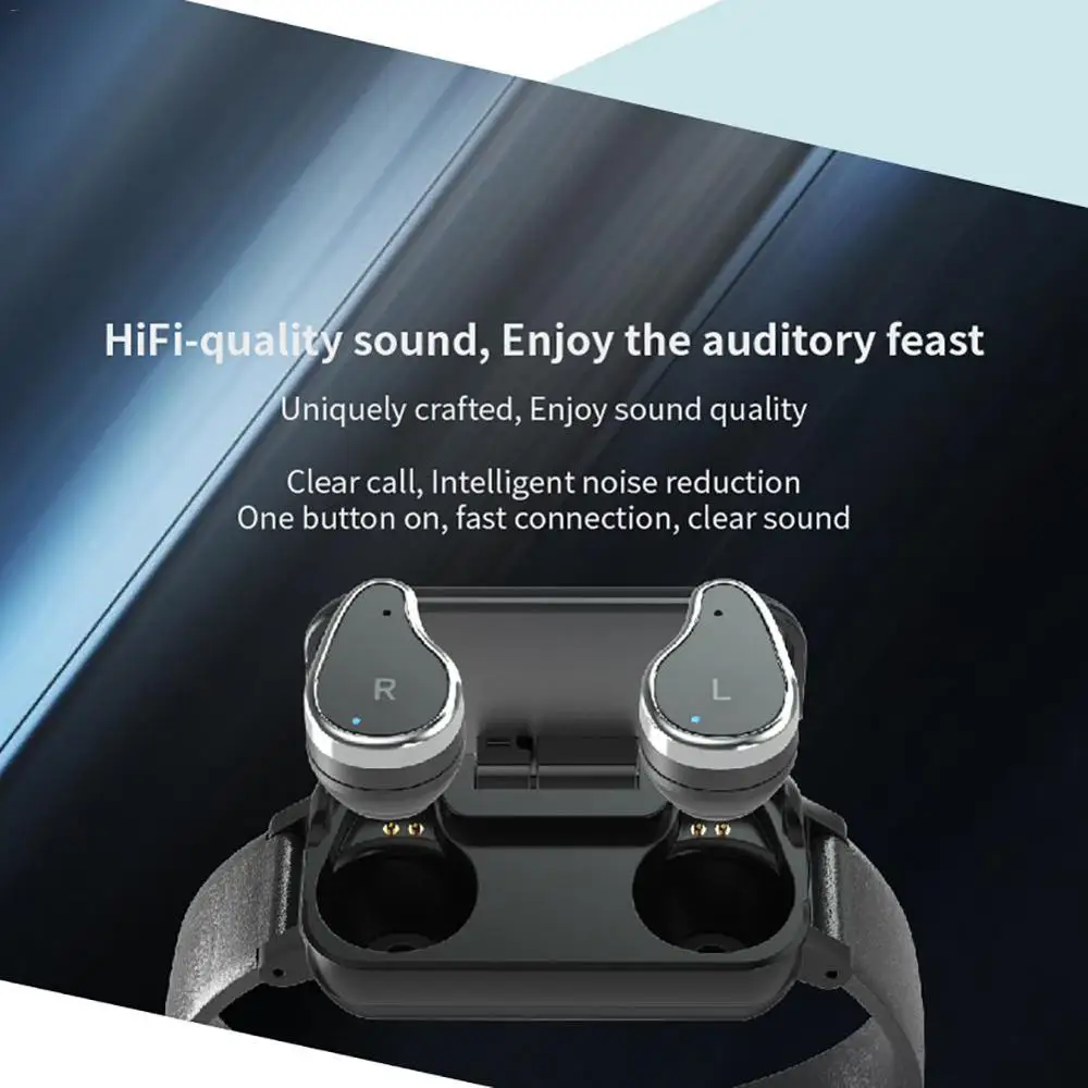 TWS умные часы, беспроводные Bluetooth наушники, фитнес-браслет, сердечный ритм, умные часы, Bluetooth, Smartband, для мужчин и женщин, android ios