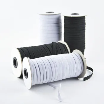 

Elastic Bands White and Black 5 Meters width 6/8/10/12/14mm Polyester elastic band for Clothes Garment Sewing Accessories