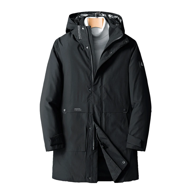 Clothing Jacket Parka Cotton Coat Long Winter Big-Size Hooded Mens High-Quality Brand