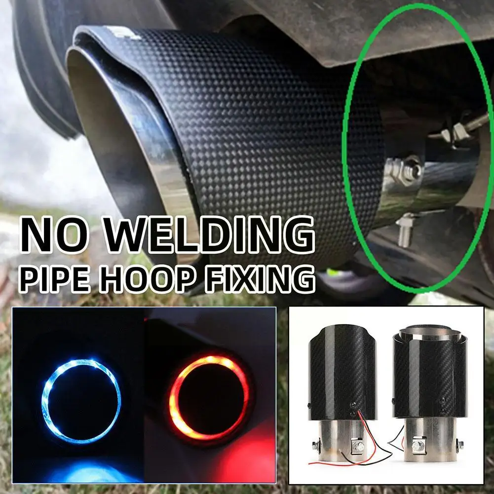 Universal Car LED Exhaust Muffler Tip Pipe Jet Tail Flaming