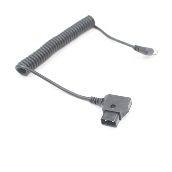 

For BMCC BMPC 4K Camera D-Tap Male Connector Charging Cable To DC 5.5*2.1mm Power Cord Spring Cable