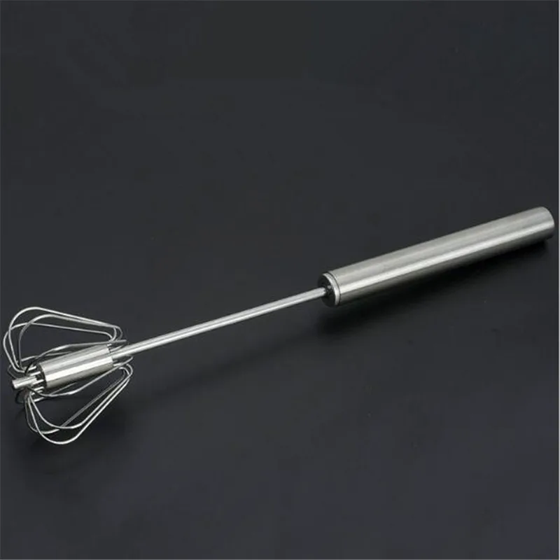 

New Stainless Steel Semi-automatic Hand Press Rotation Whipped Cream Whipper Egg Whisk Hand Egg Agitator Kitchen Baking Tools
