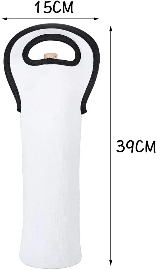 Neoprene Wine Tote Cooler Package for One Bottle Bag Reusable Carrier Cooler Bag for Wedding Birthday Insulated