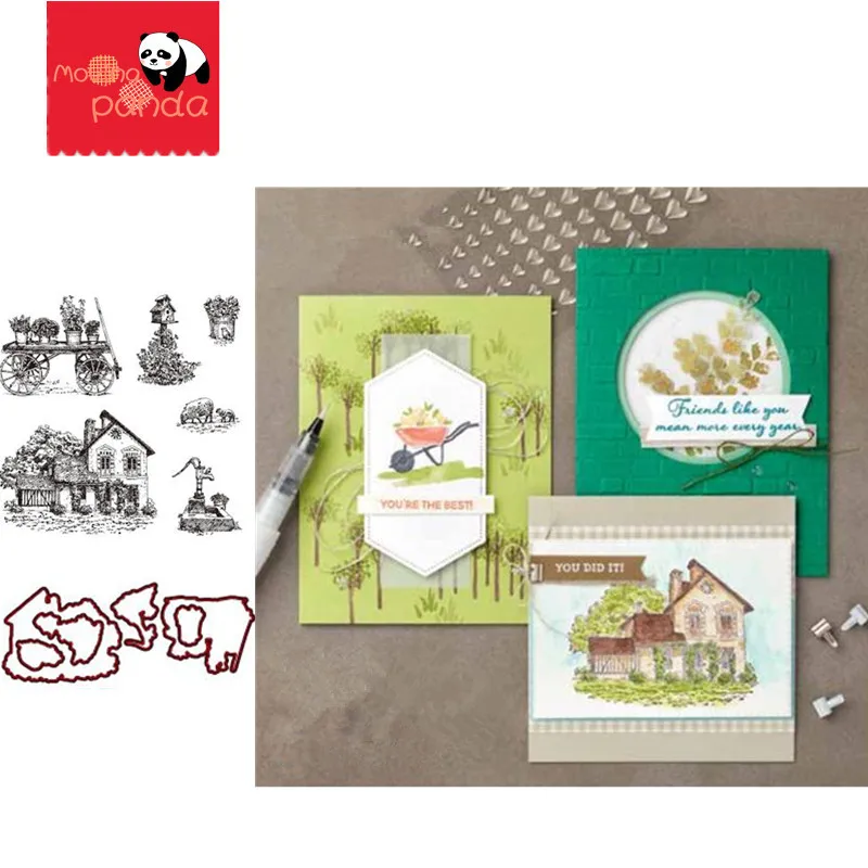 MovingPanda MP064 французский Сельский Металл Вырубные штампы и штампы для скрапбукинга/diy рождественские свадебные открытки