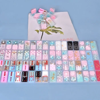 

DIY Dominoes Casting Silicone Mould Crafts Polymer Clay Jewelry Making Tools Crystal Epoxy Resin Game Toy Mold