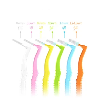 

22 Pcs L Shaped Interdental Brush Denta Floss Interdental Cleaners Orthodontic Interdental Brush Toothpick Oral Care Tool