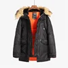 N-3B Winter ALASKA Coat Men Fur Hood Slim Fit Thick Parka Padded Military Jacket for Cold Weather 6