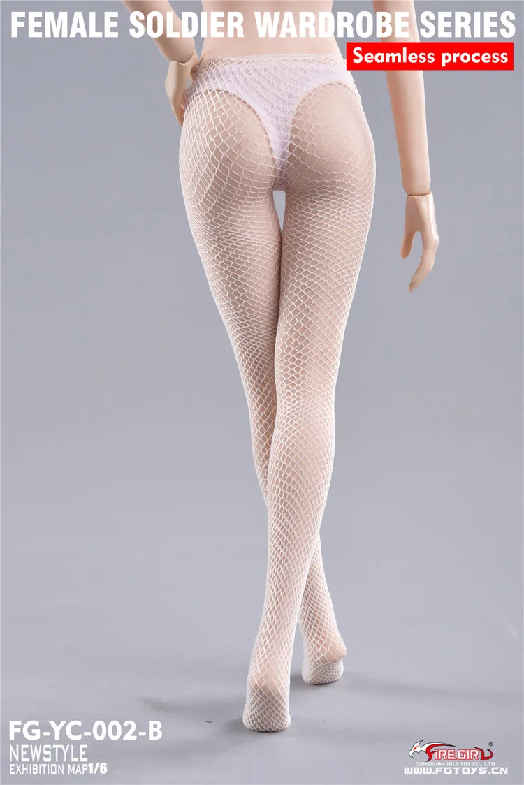 FG-YC-002, на заказ, 1/6 масштаб, сексуальные сетчатые носки, бесшовные колготки, модель чулок, сделай сам, для PH HT, Женская экшн-фигурка, одежда