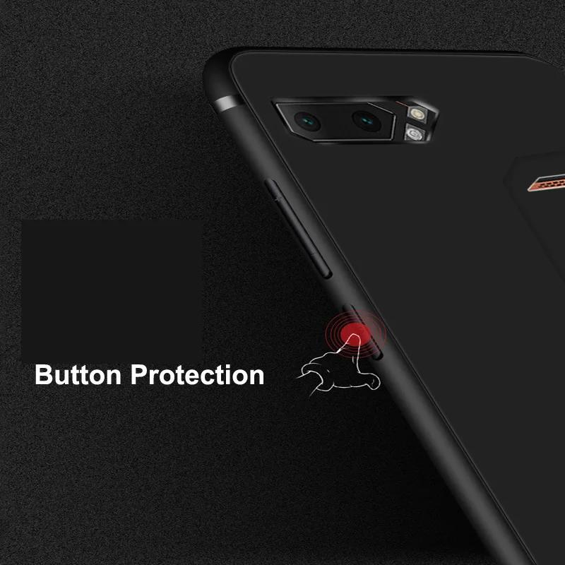 Для Asus Rog Phone 2 Чехол черный цвет ТПУ силиконовый мягкий чехол для Asus Rog Phone II ZS660KL Case Z01QD TPU протектор Phone2