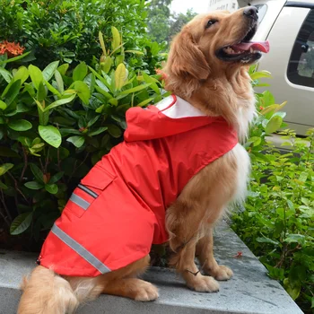 

Big Dog Raincoat Waterproof Clothing Rain Jacket Large Dog Clothes Samoyed Husky Golden Retriever Dog Outfit Costumes Rainwear