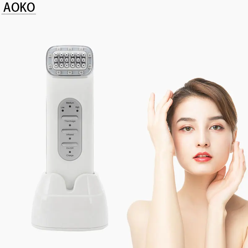AOKO портативная RF машина для омоложения кожи удаления морщин с инфракрасным