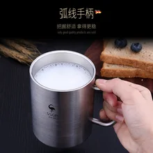 Ssgp304 чашка из нержавеющей стали для детей, чашка из нержавеющей стали с ручкой, чашка в краску для студентов, чашка для детей, устойчивая к осколкам