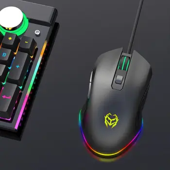 

Wired Gaming Mouse Programmable Professional Gamer Computer Mouse LED Light K1AB