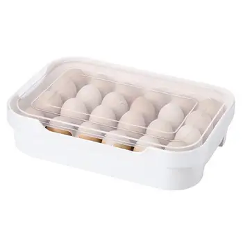 

1Pc Portable Plastic Egg Tray for Kitchen Refrigerator Resturant