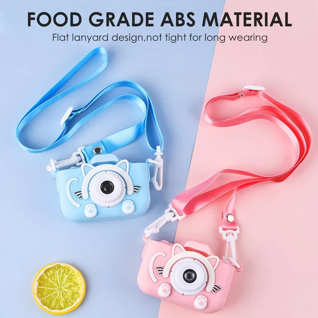 HD 1080P Kids Digital Camera 20MP Children Camera with USB Charger Built-In Game Camera Shockproof Silicone Protection Cover 5