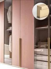  WV Long Cabinet Handles 600mm Brushed Gold T Bar Kitchen Cupboard Drawer Knob Pulls Aluminum Alloy Furniture Handle Hardware 226 