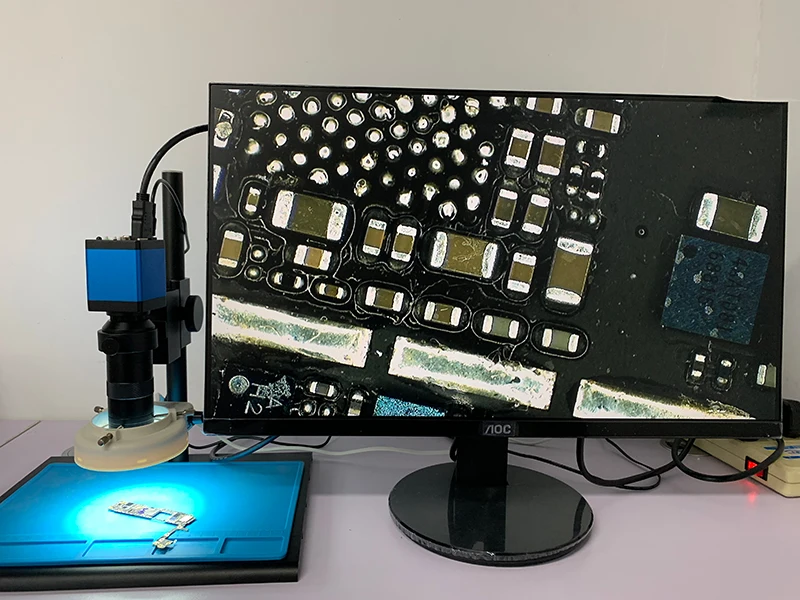 720P HDMI VGA промышленный цифровой видео микроскоп камера+ 100X 180X 300X C крепление объектива+ 56 светодиодный кольцевой светильник для телефона пайка ПХД