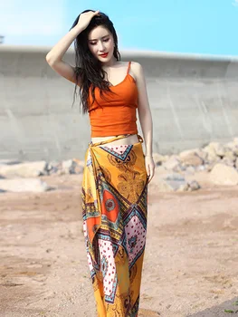 

Belly Dance Exercise clothes New Summer Water Yarn Flower Skirt Performing Suit