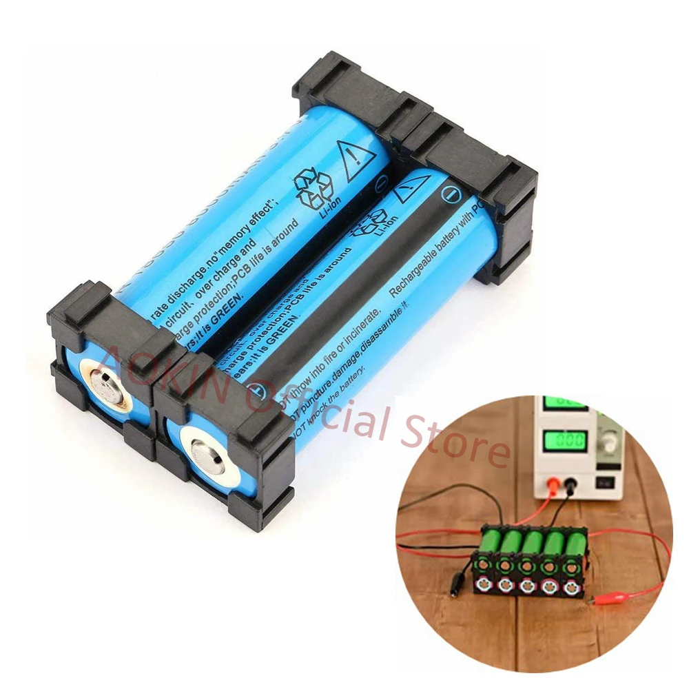 Battery Holder battery case battery holder battery box Aokin 3/20pcs 18650 Lithium Cell Cylindrical Battery Case Plastic Holder Bracket for Diy Battery Pack