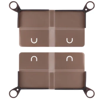 

2pcs Portable Silicone Storage Box Outdoor Masks Box Face Cover Storage Holder for Women Men (Black)