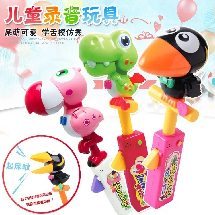 

Toucan Doll Imitation Show Recording Toy Voice Parroting Toy Flamingo Recording Sound Control Bird Recording