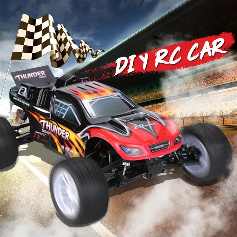 ZD 9104 Thunder ZTX-10 RC Car 1:10 DIY Car Kit 2.4G 4WD Radio Control Car ARR Remote Control Toys Without Electronic Parts