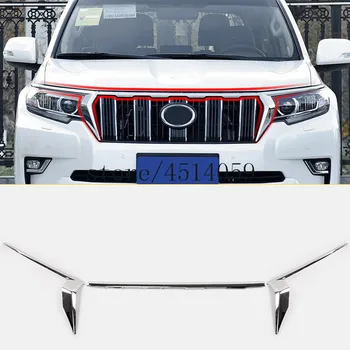 

Front Upper Middle Grill Grille Cover Strip Molding Trim car styling accessories For Toyota Land Cruiser Prado FJ150 2018 2019