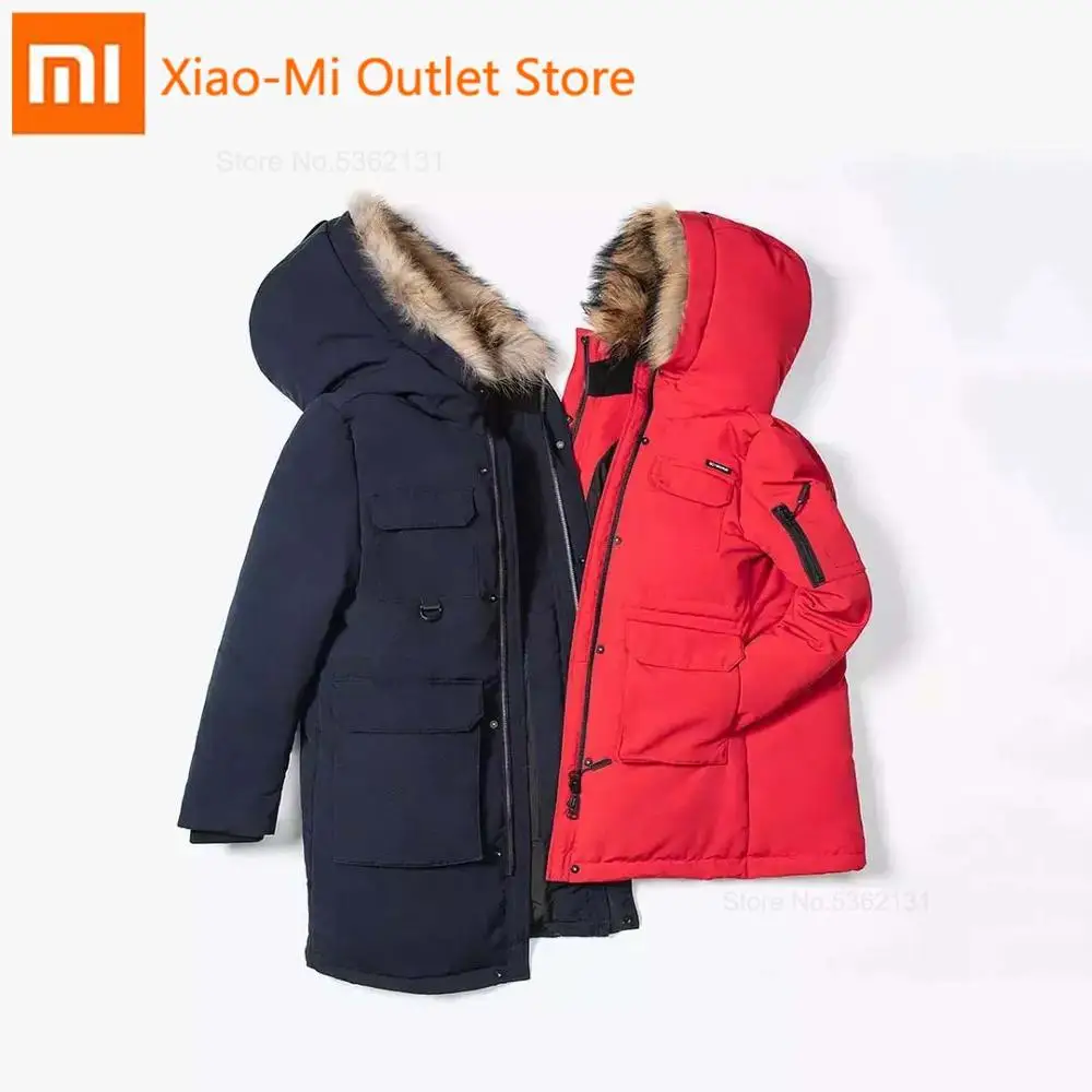 

Xiaomi Youpin 90 Outdoor Leisure Mid-Length Goose Down Jacket 80% Goose Down IPX4 Waterproof Heat Reflection Function Lining