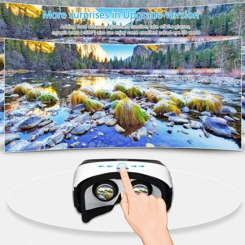 LESHP Bluetooth 3D VR очки гарнитура Виртуальная реальность очки VR Box Воспроизведение фильмов фото удовольствие для смартфонов 4,5-5,5 дюймов