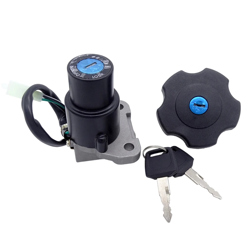 Artudatech Ignition Switch Seat Gas Cap Cover Lock Key Set For Ya-ma-ha XT600 TW200 XT225 