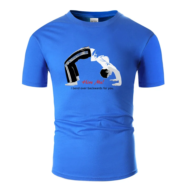 Men-Blue Футболка с принтом "Great hireme ibendoverback",, одежда с надписью, Мужская футболка, Юмористическая, известная, большой размер S~ 5xl - Цвет: Men-Blue