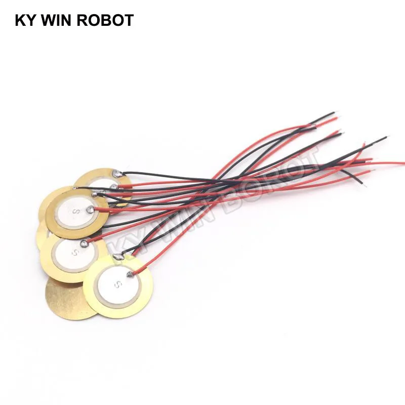 10 Pcs Piezoelectric Piezo Ceramic Wafer Plate Dia 20mm For Buzzer Loudspeaker
