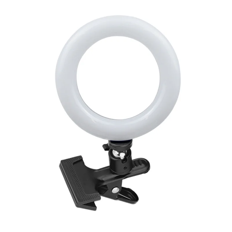 Anel de Luz com Suporte Desktop para Youtube Polegada Círculo Vídeo Live Stream Maquiagem Fotografia 6 Led - Image 2