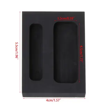 

3PCS Graphite Crucible Set Ingot Mold Set High Purity Graphite Torch Melting Casting Kit for No-Ferrous Metal/Gold/Silver/Copper