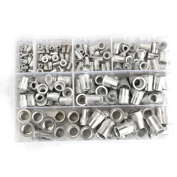 

SHGO HOT-Aluminum Rivet Nut Set Set Assortment M3 M4 M5 M6 M10 M12 Rivet Nut