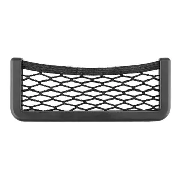 

Universal Black Car Net Bag Phone Holder Storage Pocket Organizer Car Mesh Net Holder Pocket