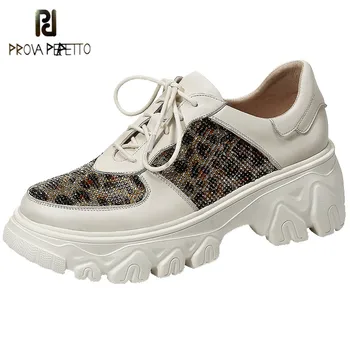 

Prova Perfetto Fashoin Gorgeous Rhinestone Sneakers Women Cross Lace-Up Shallow Thick Bottom Shoes Women Zapatillas Mujer Casual