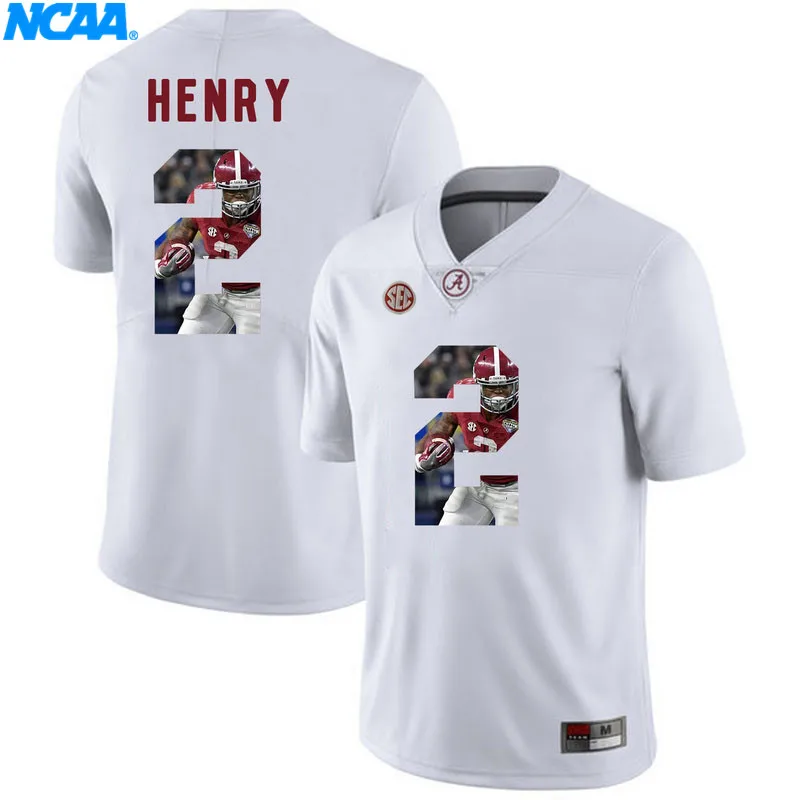 Новое поступление, высокое качество, Alabama Derrick Henry#2 DeVonta Smith#6, футболки для колледжа, ограниченная серия, майки, S-XXXL