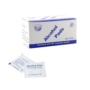 

100Pcs/Lot Alcohol Prep Swab Pad Wet Wipe for Antiseptic Skin Cleaning Care Jewelry Mobile Phone Clean(4Xbox 100PCS Aicohol Pads