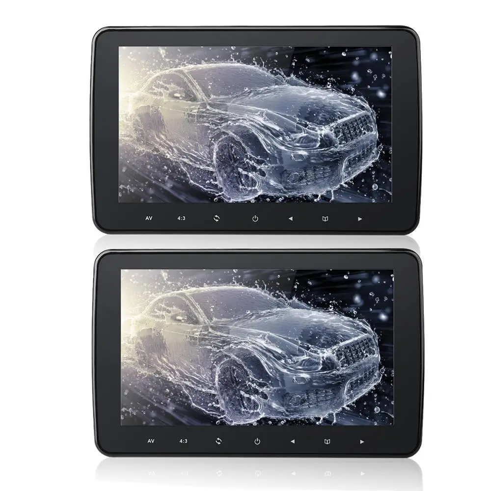 10.1 inch TFT Color LCD Headrest DVD Monitors 1024x600 HD input Radio AV Monitor for car audio DVD Player - Цвет: 2 pcs 10.1 inch